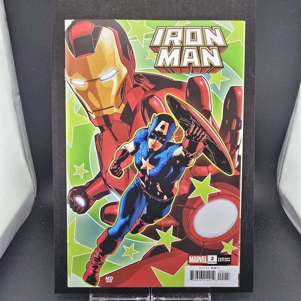 IRON MAN #2 1:25 ACO VARIANT MARVEL COMICS 2026 INCENTIVE CAPTAIN AMERICA NM